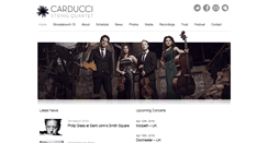 Desktop Screenshot of carducciquartet.com